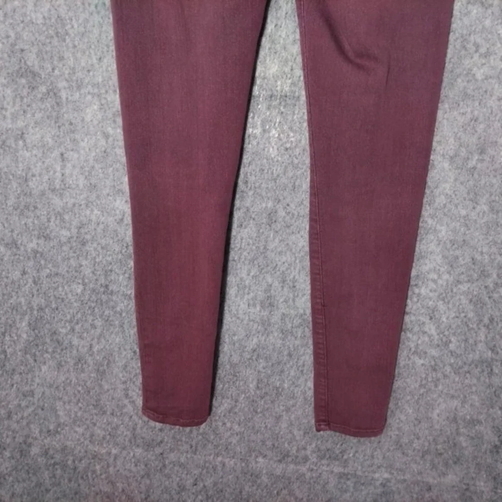 Altard State Jeans Women 28 Burgundy Low Rise Skinny Stretch Garment Dyed Denim‎